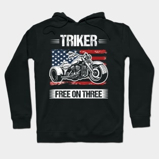 US Flag Trike Trikers Design Motorcycle Trikes Gift for Triker Hoodie